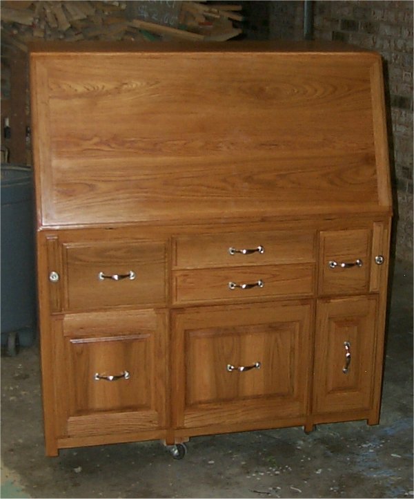 Secretary Style Computer Desk